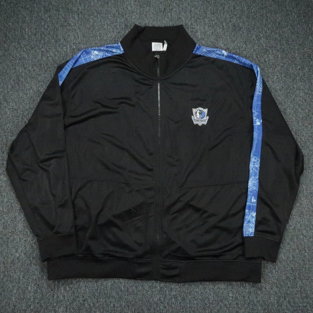 VINTAGE Dallas Mavericks Jacket Men 4XL Black Zipway Full Zip Track Athletic